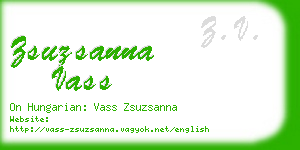 zsuzsanna vass business card